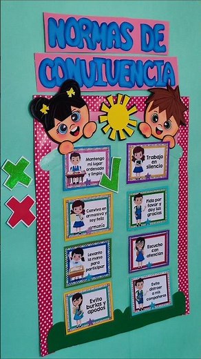 ¡Normas de Convivencia! #actividadeseducativas #normas #creatividadcurativa #aprendizajepreescolar