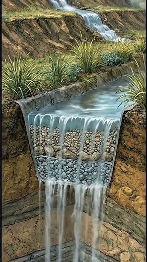 This is how a water infiltration trench works #plants #agriculture