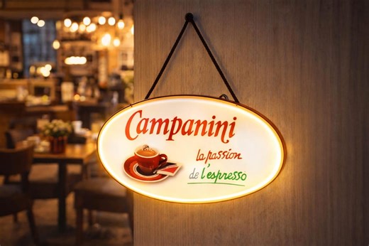 Illuminated Sign for Campanini Italian Café – 1970s Design – Italy - Etsy