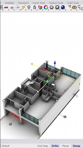 Wonderful Rhino, Clipping Plane Easy Section in Rhino #Rhino #section #house #architect #rhinoceros