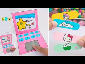 3 Easy craft ideas/ miniature laptop / Paper craft/ how to make / DIY/ school project/ art and craft