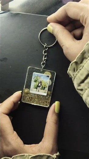 Personalized Resin Photo Keychain Making | Cute Gift Idea 🎁