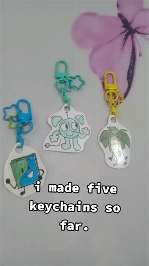 My keychains i made five of them. #itstimeforthe #bfdi #bfdia #tpot #ii