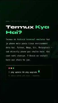 What Is Termux #androidsecurity #coding #cybersecurity #termux