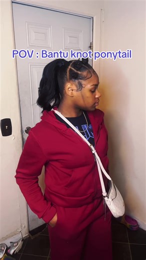 Bantu Knot Ponytail Tutorial: First Attempt