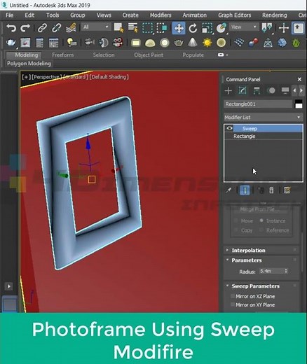 How to Use the Sweep Command in 3ds Max: Complete Guide #3dsmax #pune #architecture #sweep