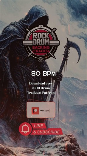 80 BPM Driving Alternative Groove For Practice and Jamming #Shorts