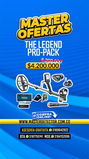 121K views · 1.4K reactions | Vanquish 540, Vortex, Simplex Ultra y The Legend en oferta con regalos!朗 | MASTER DETECTOR COLOMBIA | Facebook