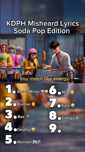 KDPH Misheard Lyrics Soda Pop 🥤🍾 Edition (This is so Hilarious 😂😃)