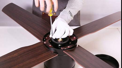 Asyko Crystal Ceiling Fan Fandelier with Lights - Modern Outdoor Fans with Remote Control，Noiseless AC Motor, Retro/Farmhouse Lighting, Dining Room， Living Room (52"