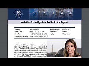 NTSB Preliminary N300ER Challenger 300 Dana Hyde