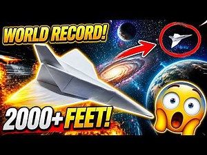 How to Make a Paper Jet Fighter That Flies Over 500 Feet | Easy World Record Paper Airplane Tutorial