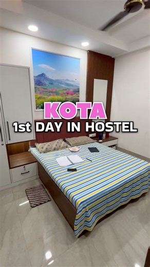 DAY 1 in KOTA HOSTEL 🥺 NEET 2027 Aspirant Vlog Video #neet2027 #kota #allen #shorts #kotahostel #pw