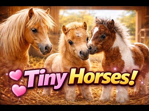 How Miniature Horses Are Breed 🐴💖 Tiny Horses, Big Secrets!