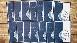 Looking for a quick and easy way to use your patterned papers to make a bunch of cards? In this video, I show you how you can make 14 cards from 1 sheet of 12×12 patterned paper! | Jessica Taylor