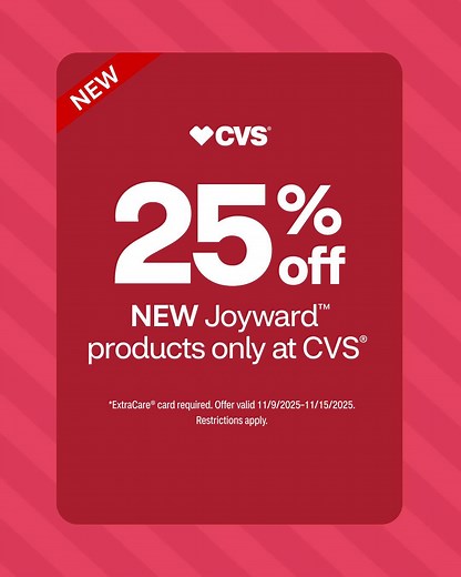 This week only! Get 25% off Joyward, the on-trend collection only at CVS. https://cvs.co/498YKFc | CVS Pharmacy