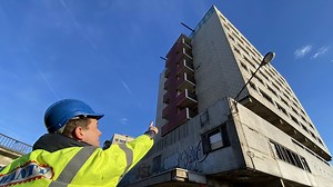 Les tours de Jemeppe démolies à partir du 12 février - RTBF Actus
