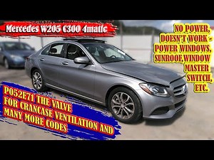 Mercedes w205 C300 4matic,M274, P052E71 The actuator is blocked