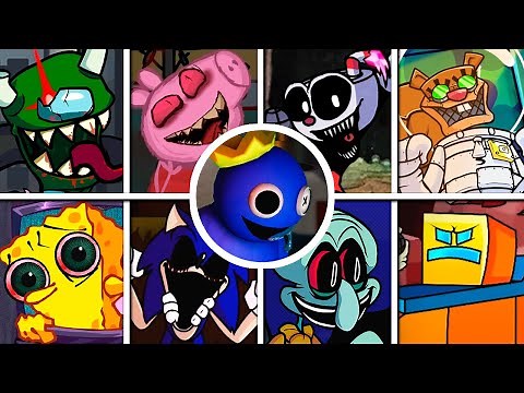 FNF Friends To Your End - But Everyone Sings It 🎤 (Different Characters Sing It) VS Rainbow Friends