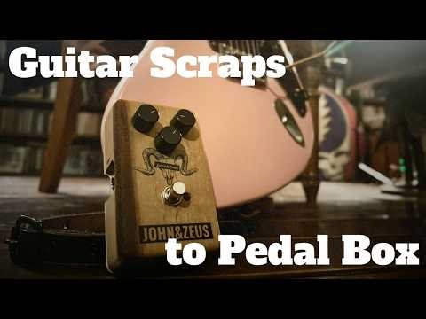 Giving new life to leftover wood — crafting a pedal enclosure from guitar scraps.