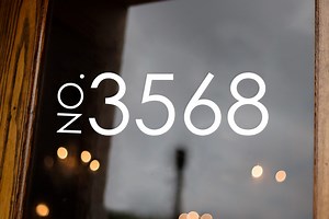 Custom House Number Vinyl Decal, Glass Window Door Sticker - Etsy