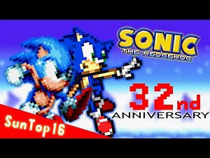 Sonic 32nd Anniversary Animation (Sonic Sprite Animation)