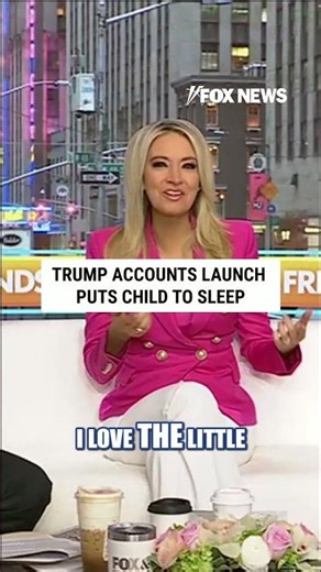 Trump Accounts launch puts child to sleep #shorts #foxnews #trump