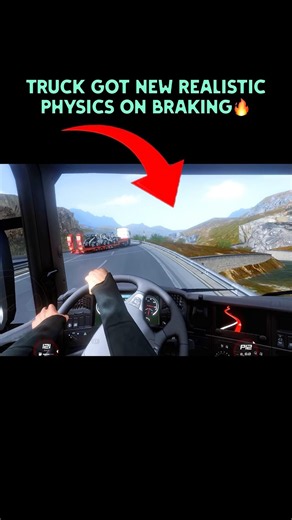 🚛Truck got new realistic Physics on braking🔥 new challenge #trending #trucksimulator #truckgames