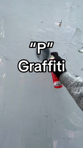 Letra P graffiti - Hip Hop Artwork