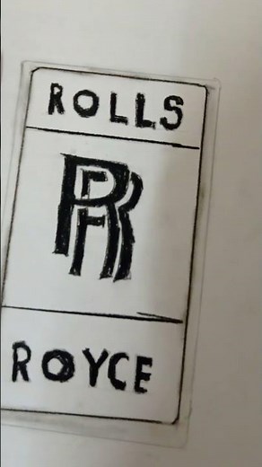 how to draw rolls royce logo