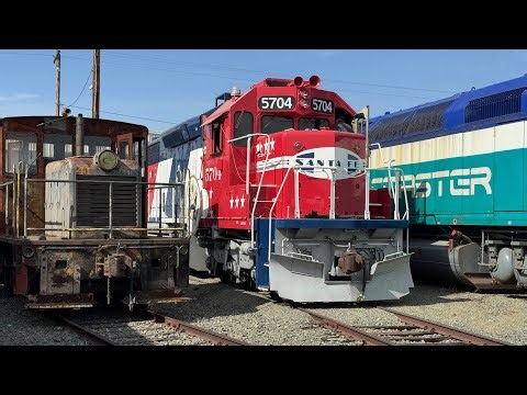 ATSF 5704 SD45-2 Bicentennial Startup and First Movement Under its own Power!