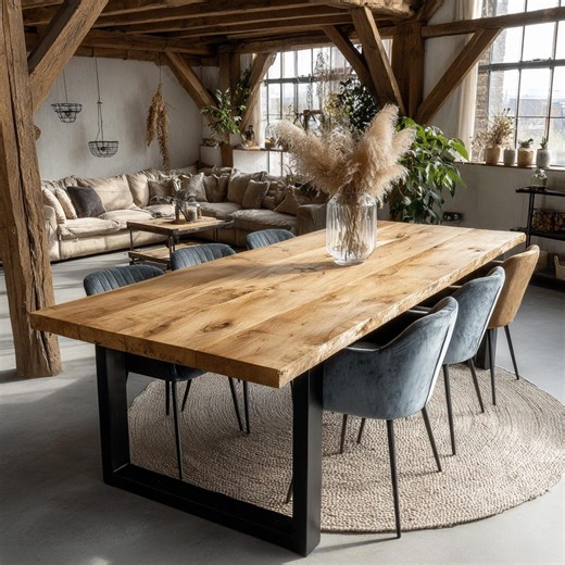 Handmade Solid Walnut Farmhouse Dining Table, Custom Wood Table - Etsy