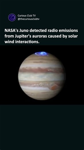 NASA's Juno spacecraft recorded radio waves from Jupiter's auroras,