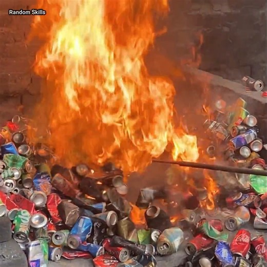 298K views · 4K reactions | Transforming Trash to Treasure Aluminum Can Recycling & Silver Wire Production Discover the remarkable journey of aluminum can recycling and how it's transformed into electrical silver wire in a factory! From recycling to upcycling, this process is a game-changer for sustainability. #AluminumRecycling #Sustainability #SilverWireProduction | Random Skills | Facebook