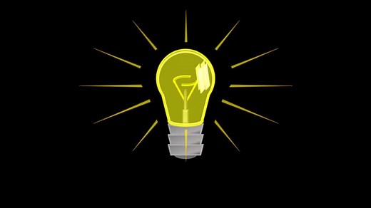 Idea, Light Bulb, Innovation. Free Stock Video