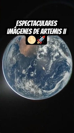 Espectaculares imágenes captadas por Artemis II #ciencia #spacex #nasa #luna #espacio 🚀🌕