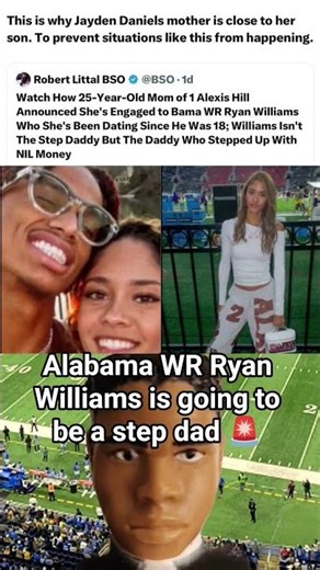 Alabama WR Ryan Williams is going to be a step dad 🚨