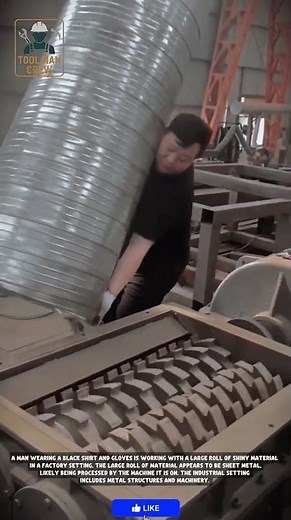 Advanced Sheet Metal Processing Machine! A Super-Efficient Industrial Process #tools #machine