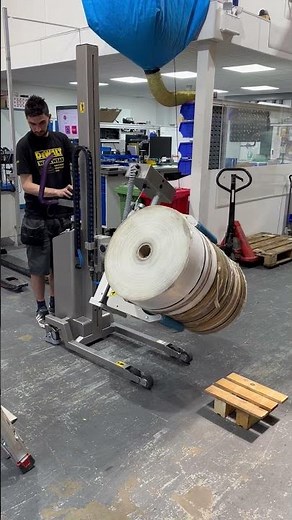 Roll Handling and Rotation with Powered Clamp