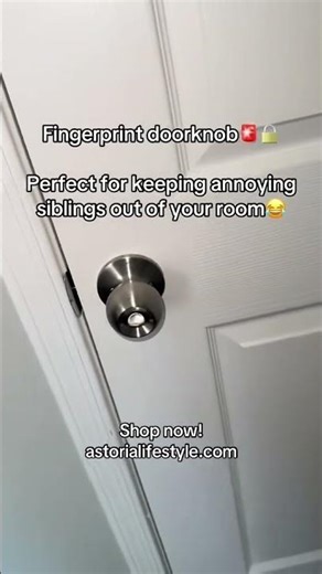 Still using old locks? Upgrade to the Smart Door Knob with biometric access