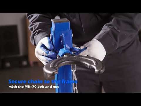 Orion Motor Tech ZJ45 Hydraulic Strut Spring Compressor Setup