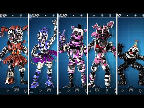 FNAF AR Nightmare SL Animatronics Workshop Animations