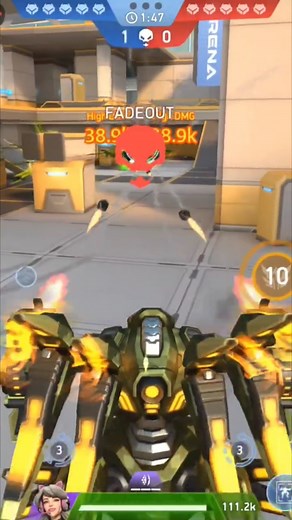 Death Walker + Storm Rack = Instant Delete! 💥 Most Broken Mech Arena Build #shorts