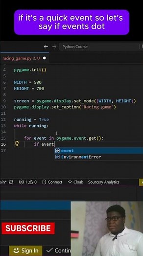 Game loop exit conditions in Pygame #pythontutorial #python #pygame