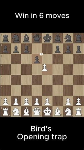 Bird’s Opening: Win in 6 Moves