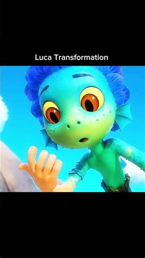 Luca Transformation Scene 😱 Luca #edit #animation #shorts #lucaedits ‪@thedolphinplay‬
