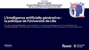 L’intelligence artificielle générative : la politique de l’Université de Lille