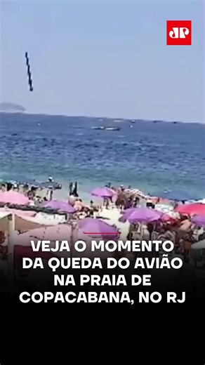 Jovem Pan NEWS on Instagram: "Um avião ultraleve caiu no mar, na praia de Copacabana, na Zona Sul do Rio de Janeiro, no início da tarde deste sábado (27). A assessoria do Corpo de Bombeiros do Rio de Janeiro (CBMERJ) informou à Jovem Pan que o corpo do piloto foi encontrado e encaminhado ao Instituto Médico Legal (IML) para identificação. A aeronave fazia um serviço de publicidade no momento do acidente. Por meio das redes sociais, testemunhas no local registraram o avião afundando no mar após a