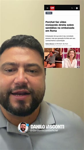 Mais um querendo lacrar… dentro da embaixada do Brasil em Roma!