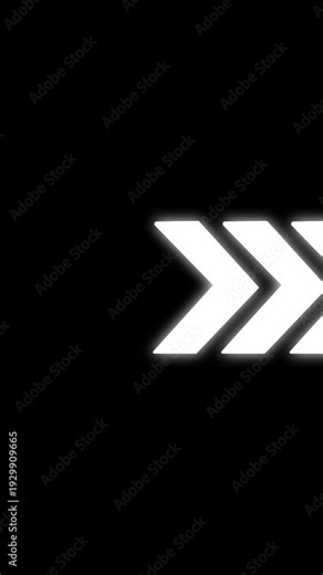 Left right directional arrow loop animation with seamless motion effect. Modern left right directional arrow loop animation for video transition. Directional arrow loop animation